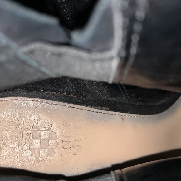 Vince Camuto Suede Open Toe Ankle Boots — 9 - Picture 12 of 13